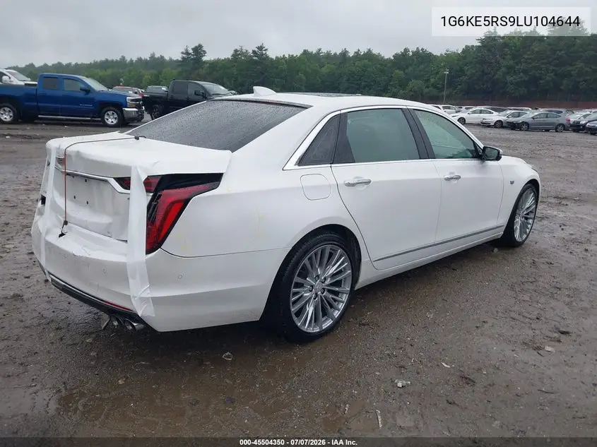 2020 Cadillac Ct6 Awd Premium Luxury VIN: 1G6KE5RS9LU104644 Lot: 45504350