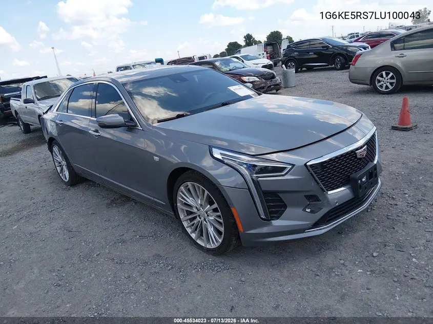 2020 Cadillac Ct6 Awd Premium Luxury VIN: 1G6KE5RS7LU100043 Lot: 45534023