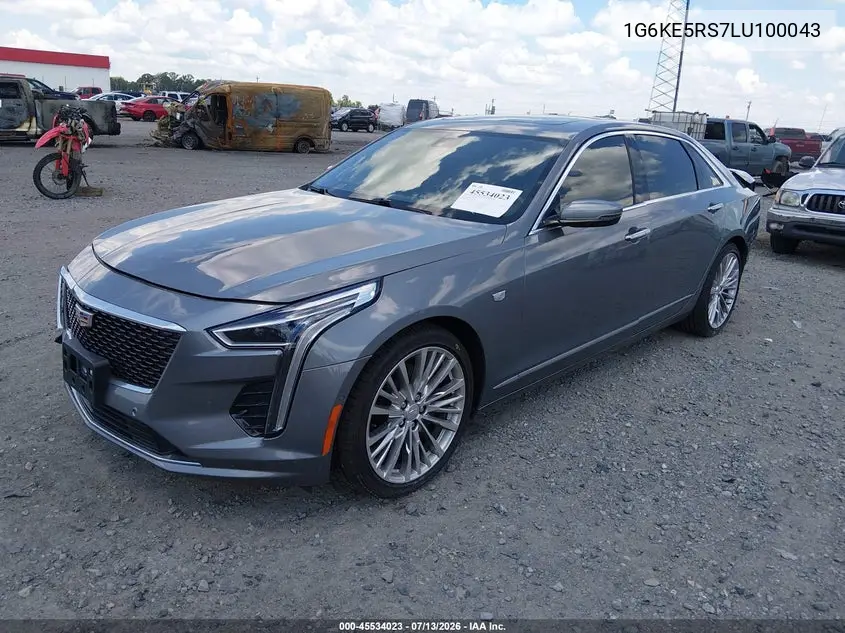 2020 Cadillac Ct6 Awd Premium Luxury VIN: 1G6KE5RS7LU100043 Lot: 45534023