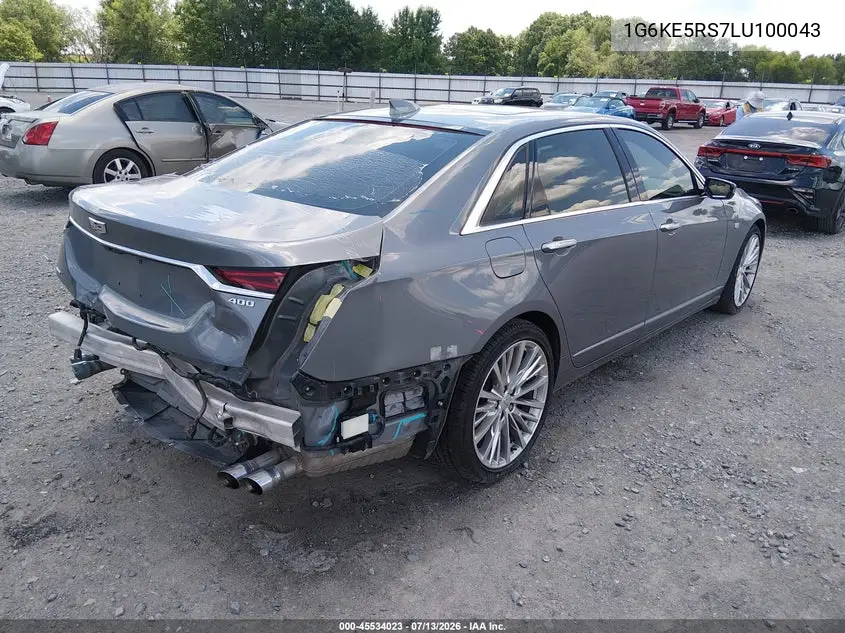 2020 Cadillac Ct6 Awd Premium Luxury VIN: 1G6KE5RS7LU100043 Lot: 45534023