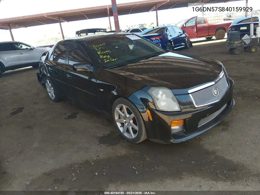 2004 Cadillac Cts-V VIN: 1G6DN57S840159929 Lot: 45164150