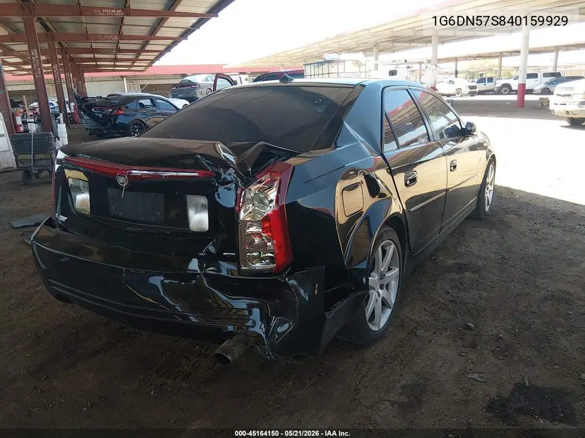 2004 Cadillac Cts-V VIN: 1G6DN57S840159929 Lot: 45164150