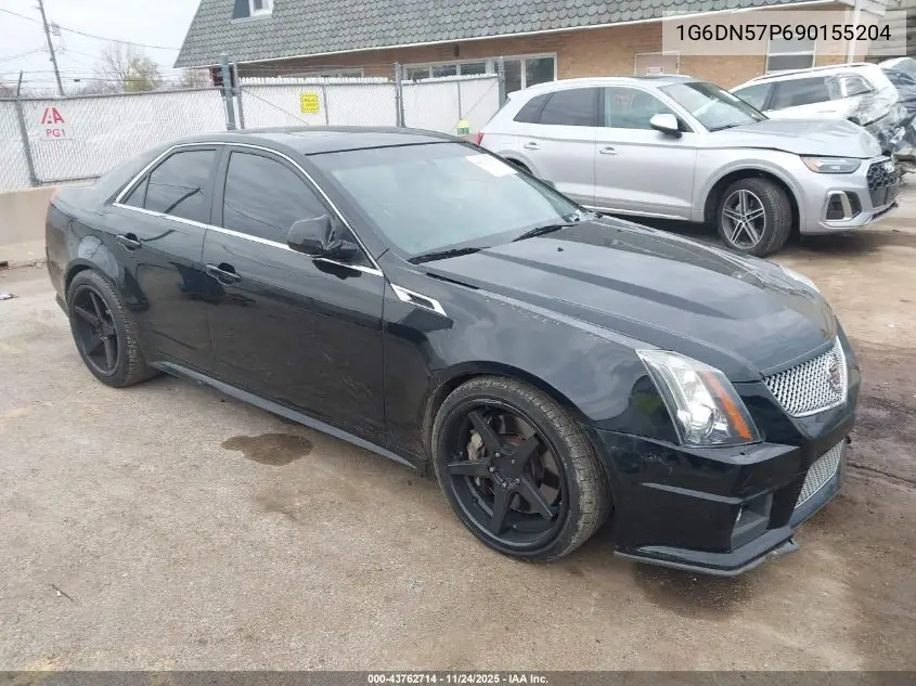 2009 Cadillac Cts-V VIN: 1G6DN57P690155204 Lot: 43762714
