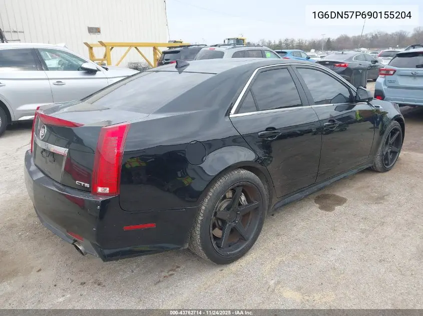 2009 Cadillac Cts-V VIN: 1G6DN57P690155204 Lot: 43762714