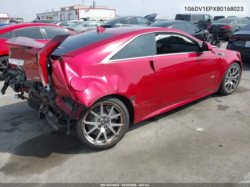 2011 Cadillac Cts-V VIN: 1G6DV1EPXB0168023 Lot: 44744039