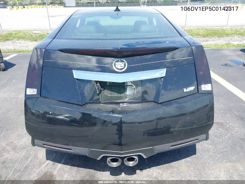 2012 Cadillac Cts-V VIN: 1G6DV1EP5C0142317 Lot: 45343775