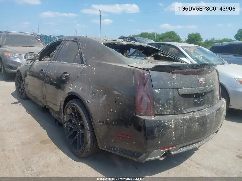 2012 Cadillac Cts-V VIN: 1G6DV5EP8C0143906 Lot: 45520200