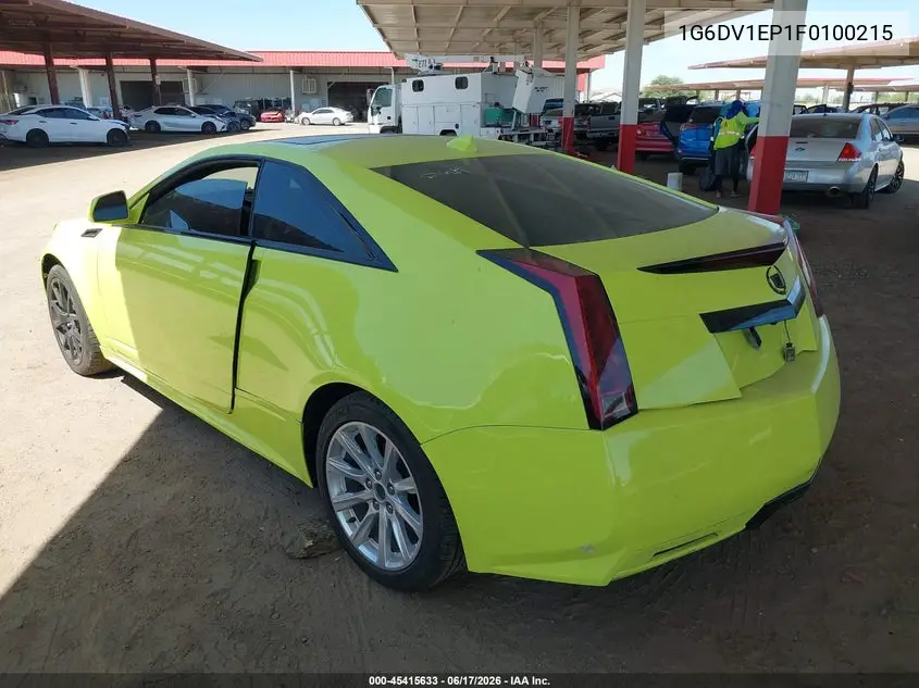 2015 Cadillac Cts-V VIN: 1G6DV1EP1F0100215 Lot: 45415633