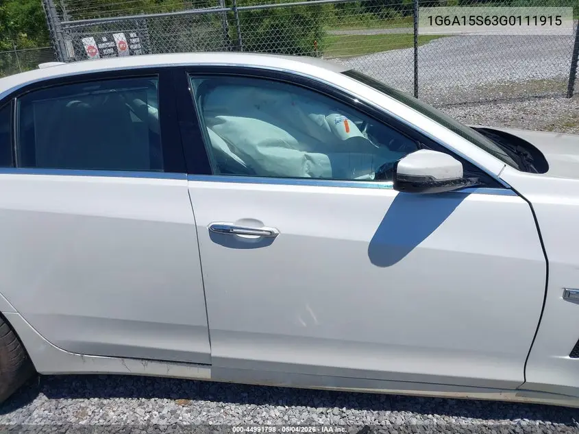 2016 Cadillac Cts-V VIN: 1G6A15S63G0111915 Lot: 44991798