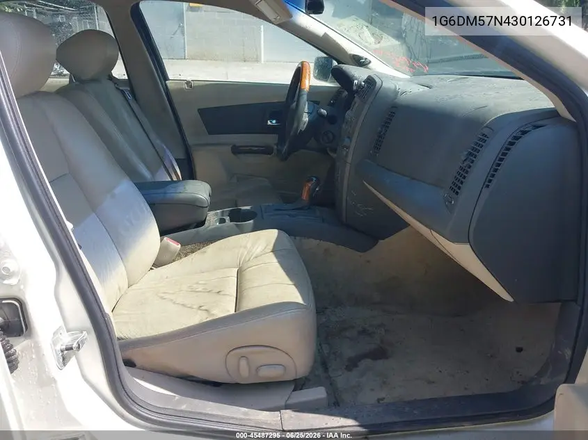 2003 Cadillac Cts Standard VIN: 1G6DM57N430126731 Lot: 45487295