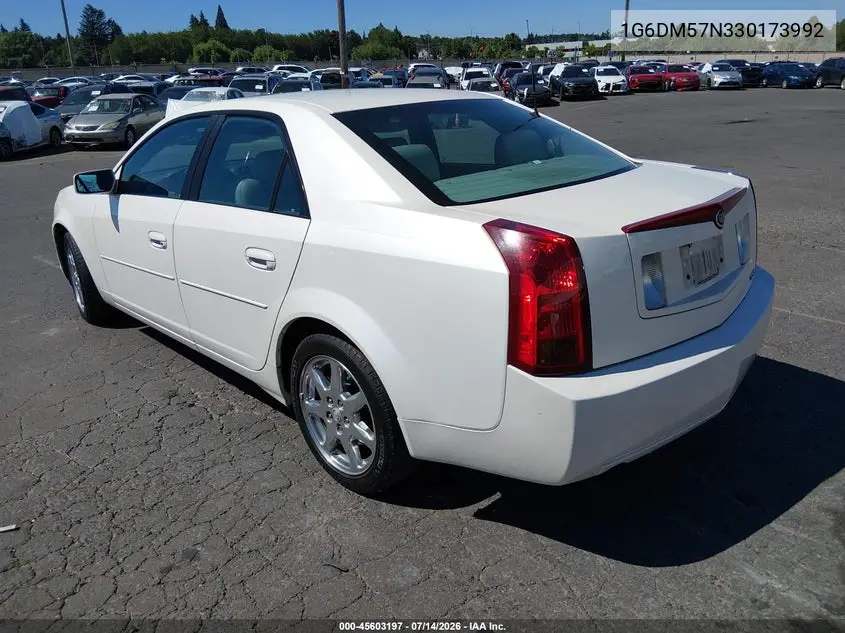 2003 Cadillac Cts Standard VIN: 1G6DM57N330173992 Lot: 45603197