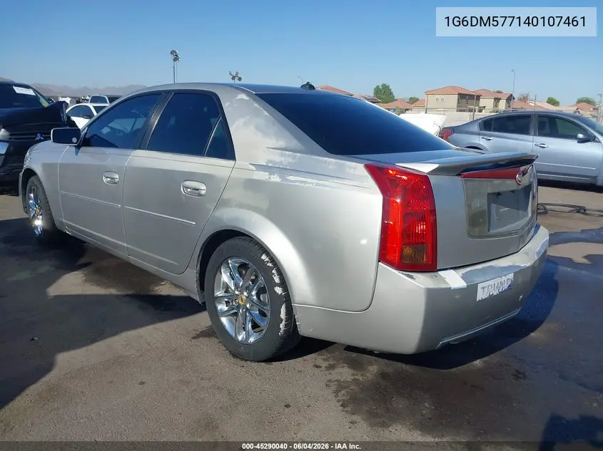 2004 Cadillac Cts Standard VIN: 1G6DM577140107461 Lot: 45290040