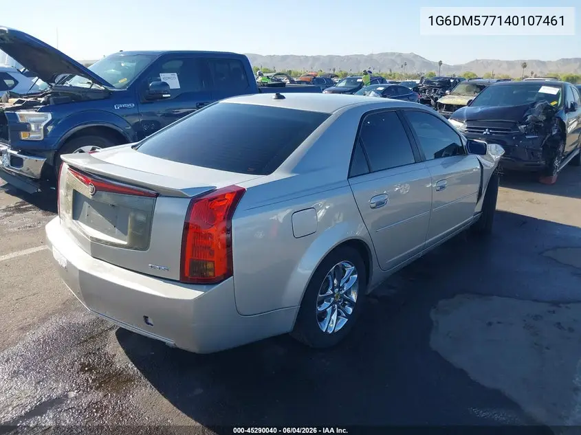 2004 Cadillac Cts Standard VIN: 1G6DM577140107461 Lot: 45290040