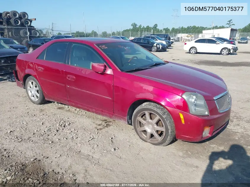 2004 Cadillac Cts VIN: 1G6DM577040175377 Lot: 45642188