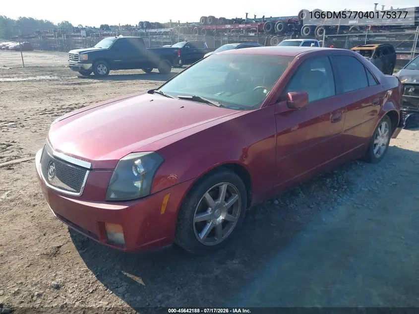 2004 Cadillac Cts VIN: 1G6DM577040175377 Lot: 45642188
