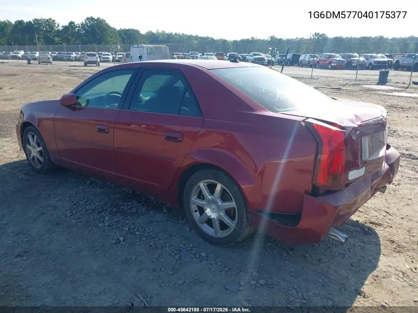 2004 Cadillac Cts VIN: 1G6DM577040175377 Lot: 45642188