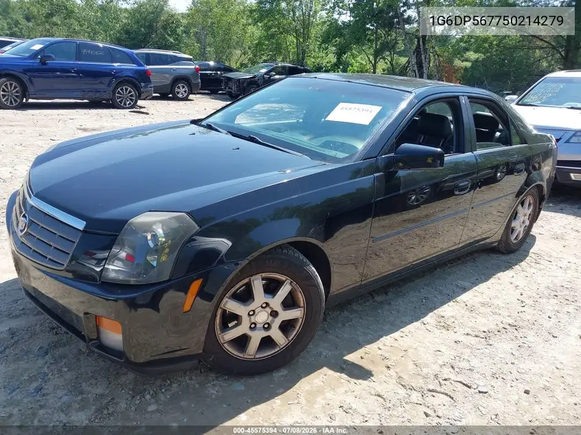 2005 Cadillac Cts Base W/1Sb/1Sc VIN: 1G6DP567750214279 Lot: 45575394