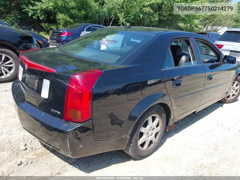 2005 Cadillac Cts Base W/1Sb/1Sc VIN: 1G6DP567750214279 Lot: 45575394