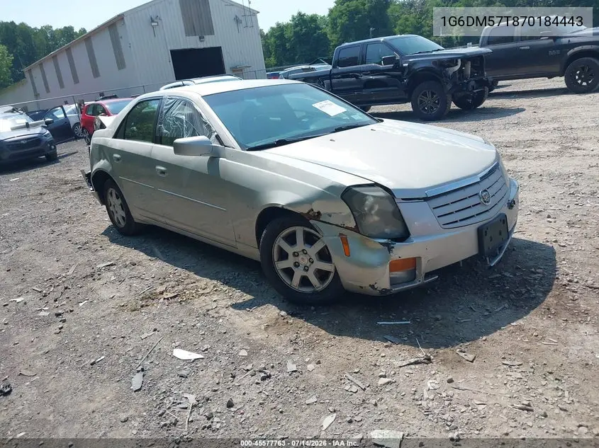 2007 Cadillac Cts Base W/1Sa VIN: 1G6DM57T870184443 Lot: 45577763