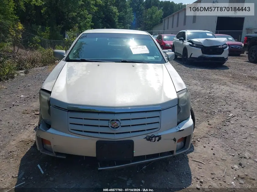 2007 Cadillac Cts Base W/1Sa VIN: 1G6DM57T870184443 Lot: 45577763