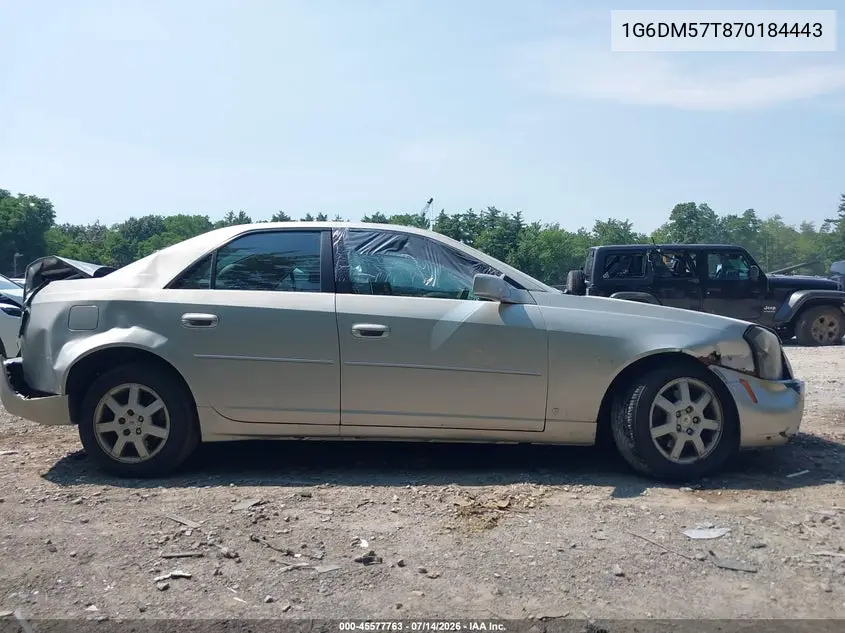 2007 Cadillac Cts Base W/1Sa VIN: 1G6DM57T870184443 Lot: 45577763