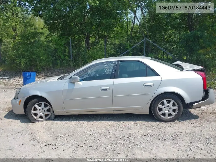 2007 Cadillac Cts Base W/1Sa VIN: 1G6DM57T870184443 Lot: 45577763