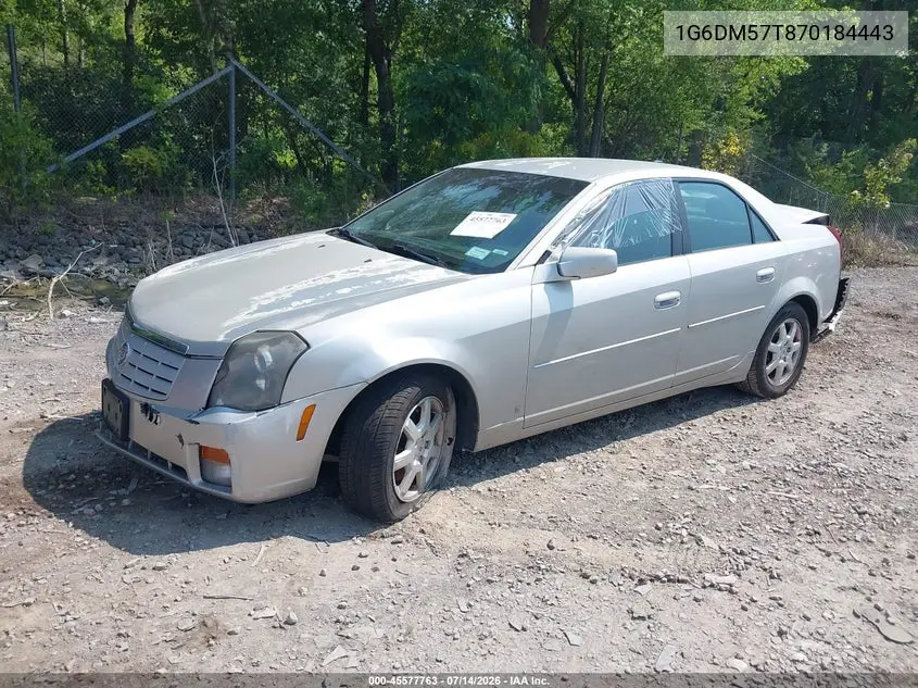 2007 Cadillac Cts Base W/1Sa VIN: 1G6DM57T870184443 Lot: 45577763