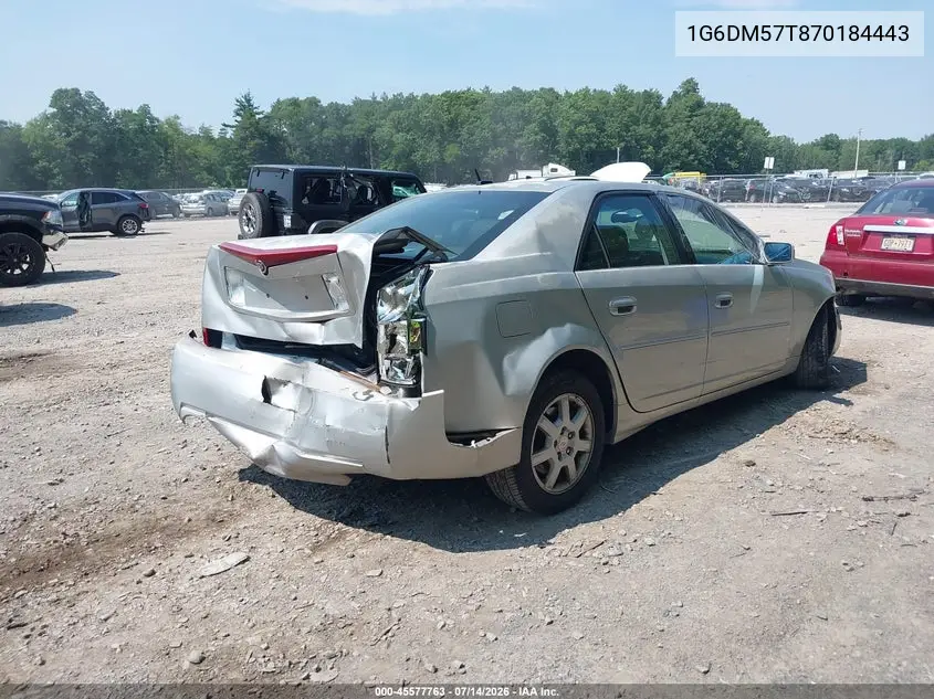 2007 Cadillac Cts Base W/1Sa VIN: 1G6DM57T870184443 Lot: 45577763