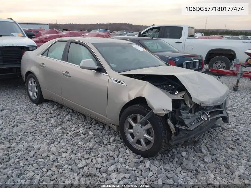1G6DG577180177474 2008 Cadillac Cts Standard