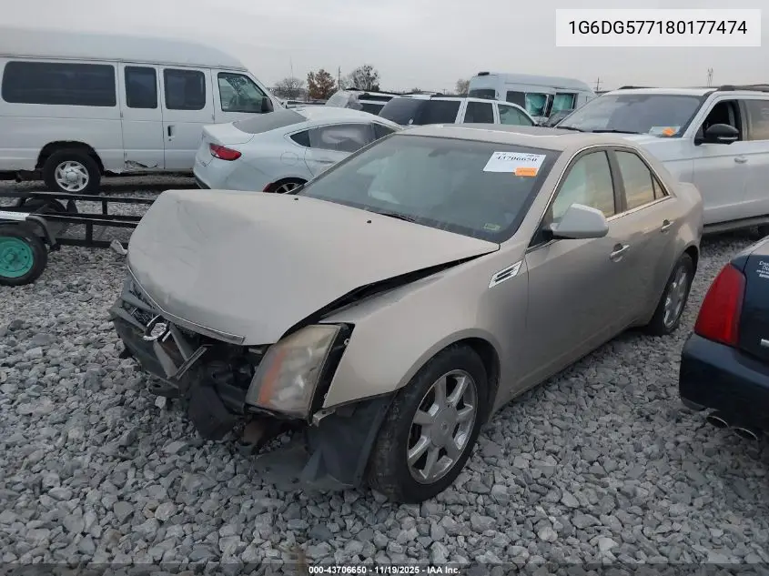 1G6DG577180177474 2008 Cadillac Cts Standard