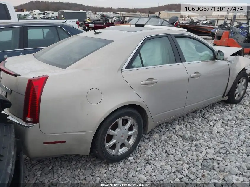 1G6DG577180177474 2008 Cadillac Cts Standard
