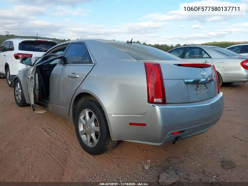 1G6DF577580137711 2008 Cadillac Cts Standard