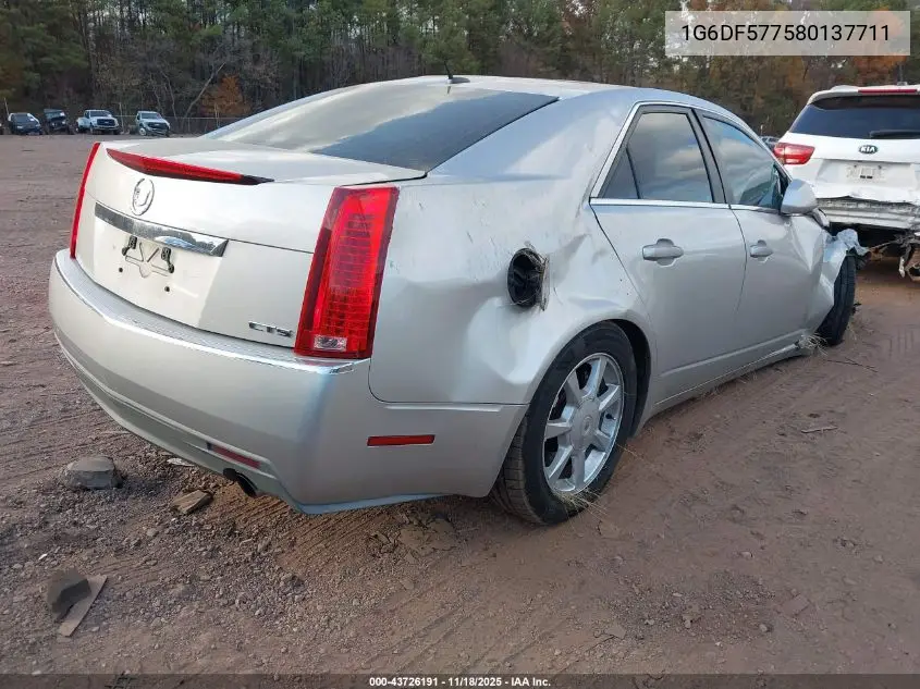 1G6DF577580137711 2008 Cadillac Cts Standard