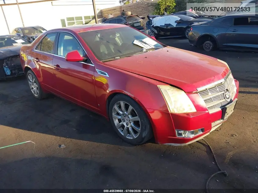 2008 Cadillac Cts Rwd W/1Sb VIN: 1G6DV57V480172533 Lot: 45539988