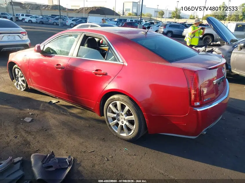 2008 Cadillac Cts Rwd W/1Sb VIN: 1G6DV57V480172533 Lot: 45539988