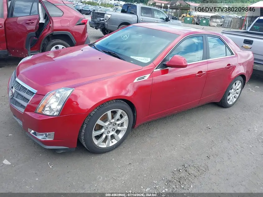 2008 Cadillac Cts Rwd W/1Sb VIN: 1G6DV57V380209846 Lot: 45639940