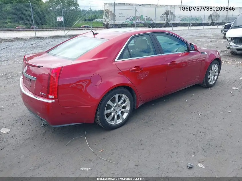 2008 Cadillac Cts Rwd W/1Sb VIN: 1G6DV57V380209846 Lot: 45639940