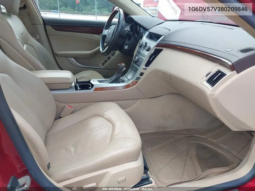 2008 Cadillac Cts Rwd W/1Sb VIN: 1G6DV57V380209846 Lot: 45639940