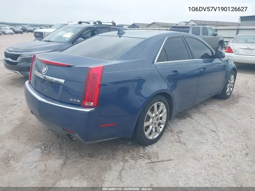 2009 Cadillac Cts Standard VIN: 1G6DV57V190126627 Lot: 44961133