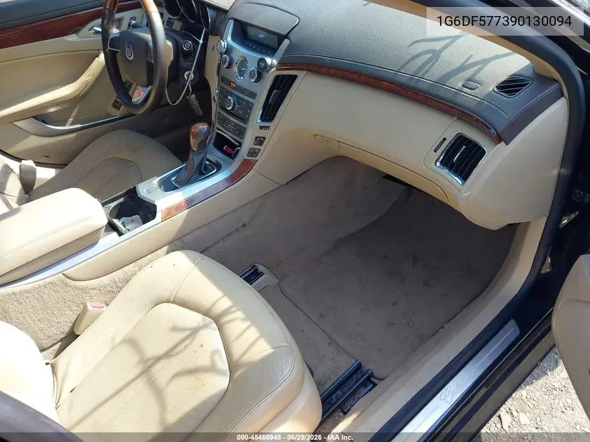 2009 Cadillac Cts Rwd W/1Sa VIN: 1G6DF577390130094 Lot: 45466948