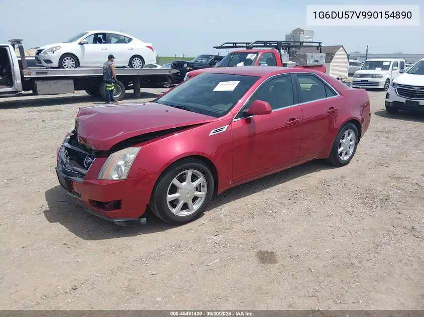 2009 Cadillac Cts Rwd W/1Sb VIN: 1G6DU57V990154890 Lot: 45491430