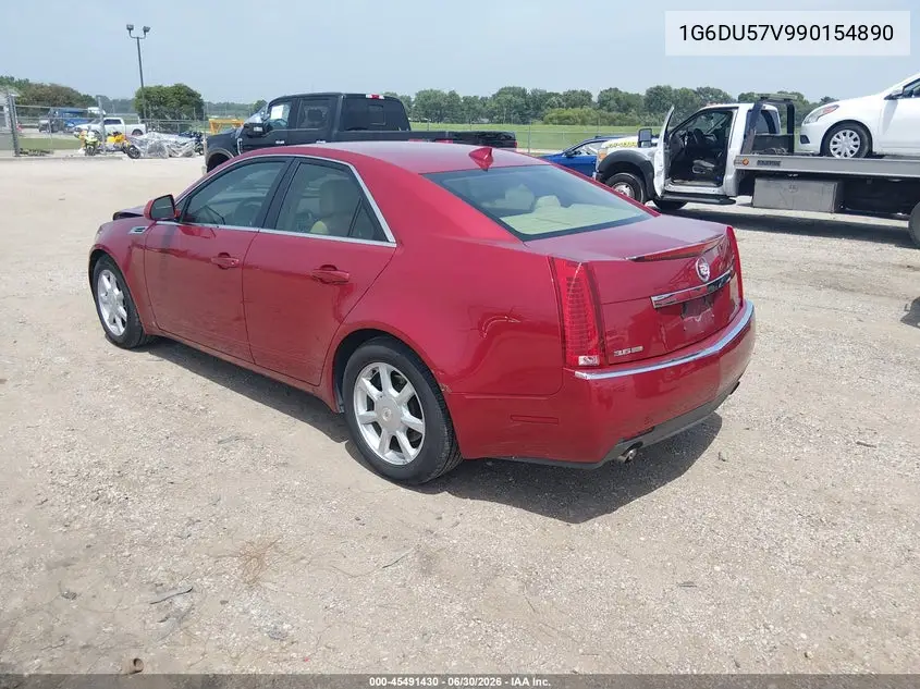 2009 Cadillac Cts Rwd W/1Sb VIN: 1G6DU57V990154890 Lot: 45491430