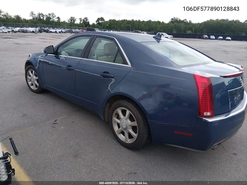2009 Cadillac Cts Rwd W/1Sa VIN: 1G6DF577890128843 Lot: 45591925
