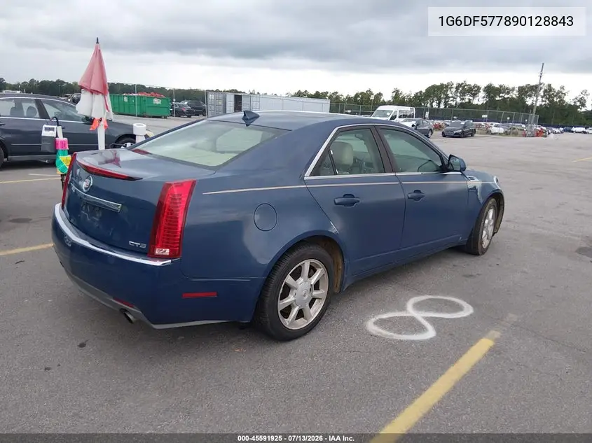 2009 Cadillac Cts Rwd W/1Sa VIN: 1G6DF577890128843 Lot: 45591925