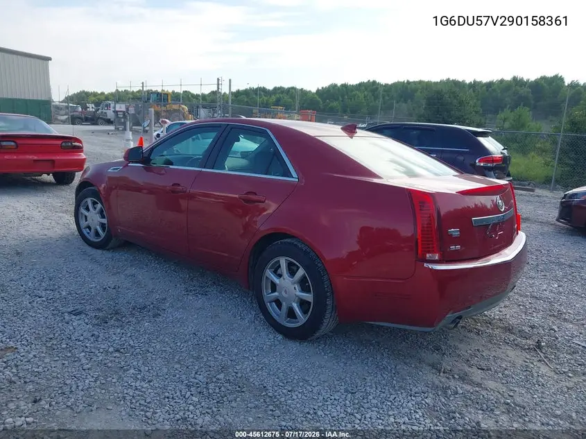 2009 Cadillac Cts Rwd W/1Sb VIN: 1G6DU57V290158361 Lot: 45612675