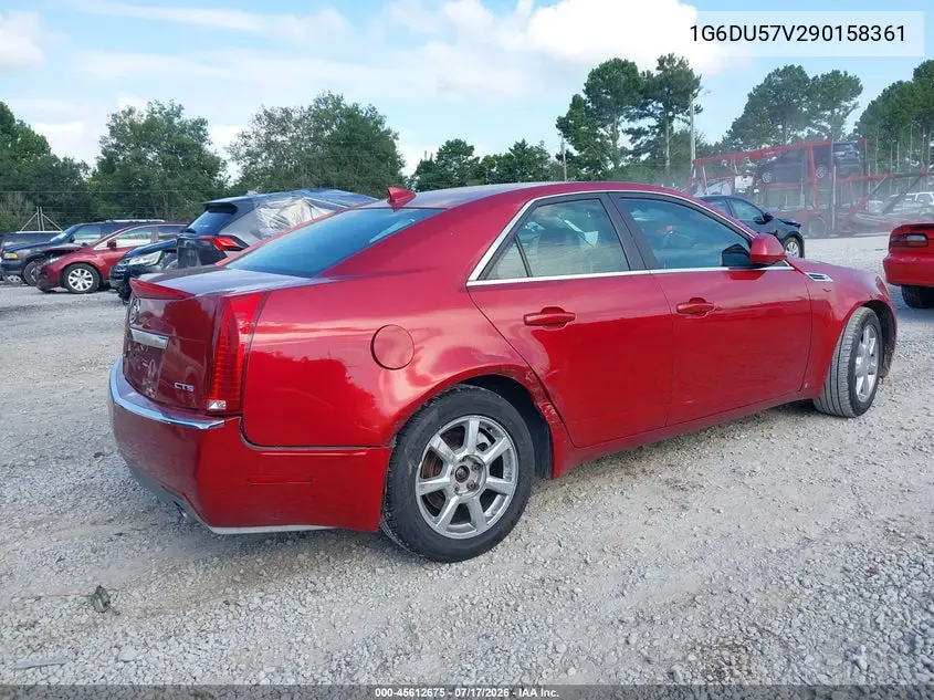 2009 Cadillac Cts Rwd W/1Sb VIN: 1G6DU57V290158361 Lot: 45612675
