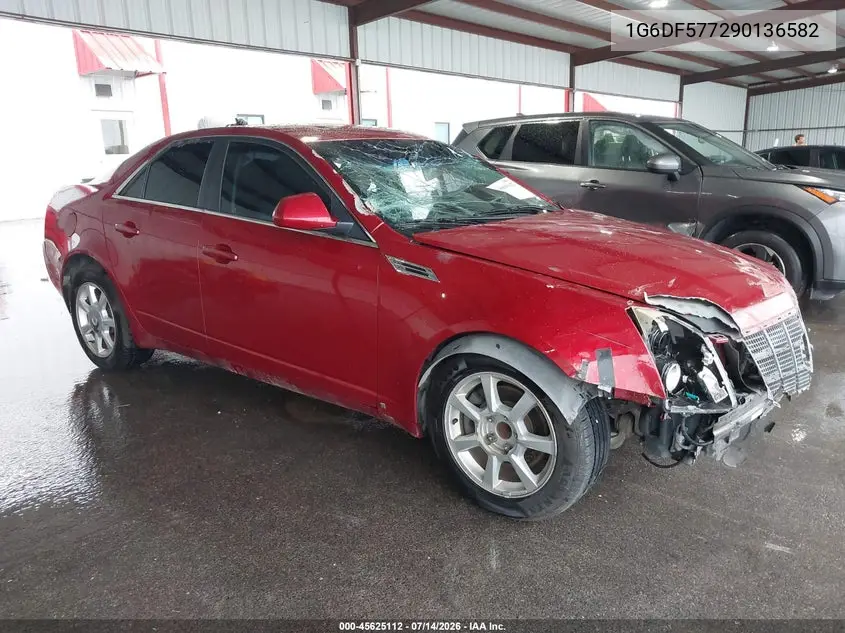 2009 Cadillac Cts Rwd W/1Sa VIN: 1G6DF577290136582 Lot: 45625112