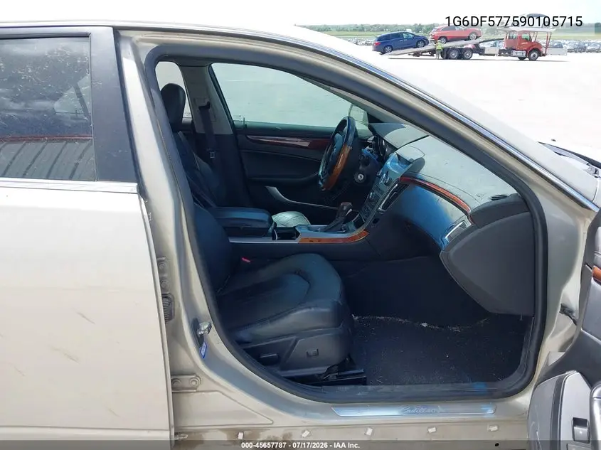 2009 Cadillac Cts Rwd W/1Sa VIN: 1G6DF577590105715 Lot: 45657787