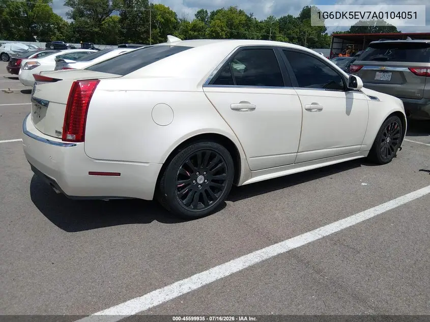 2010 Cadillac Cts Performance VIN: 1G6DK5EV7A0104051 Lot: 45599935