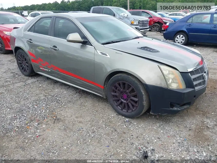2010 Cadillac Cts Luxury VIN: 1G6DE5EG6A0109783 Lot: 45622251